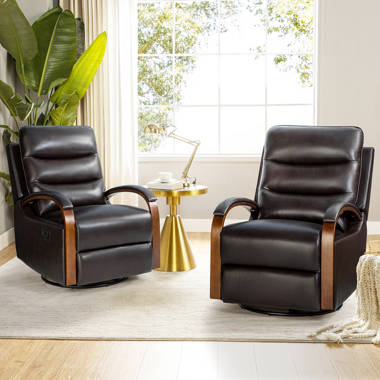 True innovations cheap leather glider recliner